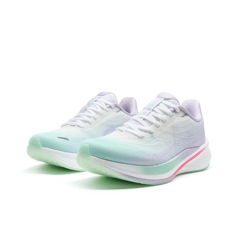 XTEP 360X 2.0 LITE Running Shoes Women's Low Top Classic White/Peony Purple/Tranquil Blue-3