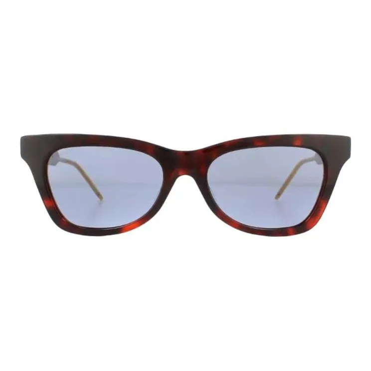 GUCCI Plastic Cat Eye Sunglasses Women's Brown-1