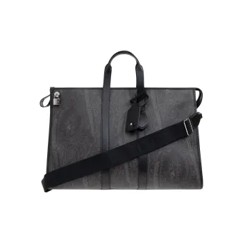 ETRO Large Paisley Print Strapped Travel Bag