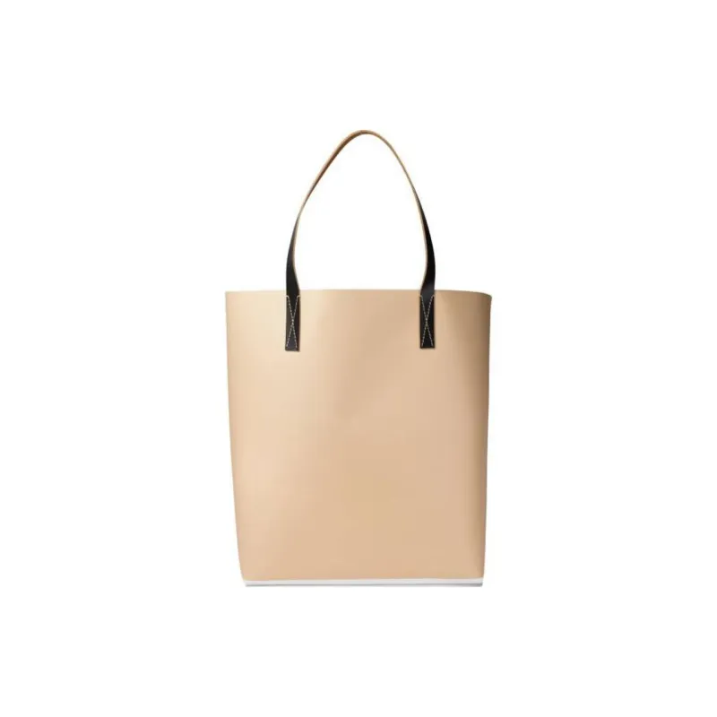 MARNI Logo Printed Striped Tote Bag-2