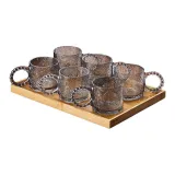Cloud Ring Window Cup Smoke Gray 6 Pack+Tray