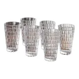 Transparent Round Stacked Cup, High Version, 380ML/6 Pack