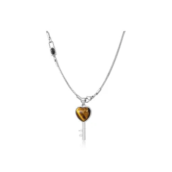 DH7 Tiger's Eye Stone Necklaces Unisex