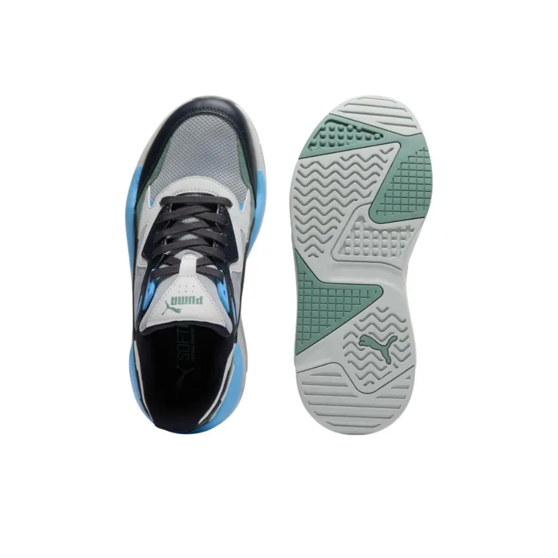 PUMA X Ray Speed Anti Slip Wear Resistant Low Top Casual Shoes Unisex Gray Blue-3