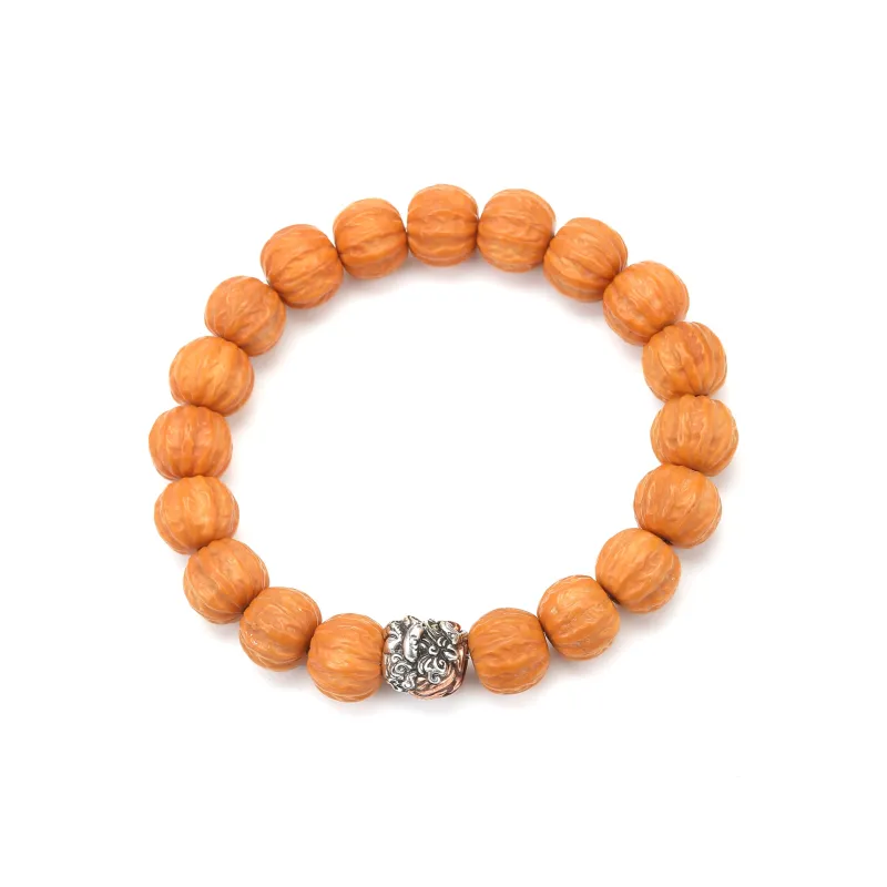 Tanner Monkey Head Walnut Bracelets Unisex-2