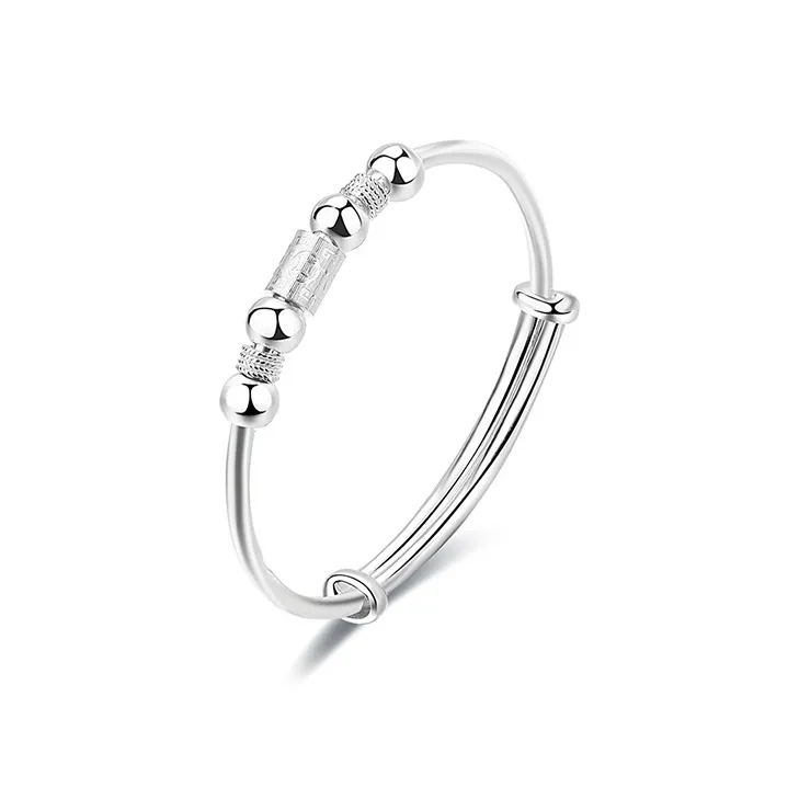 MIAOYINGE S999 Silver Bangles Women's-0