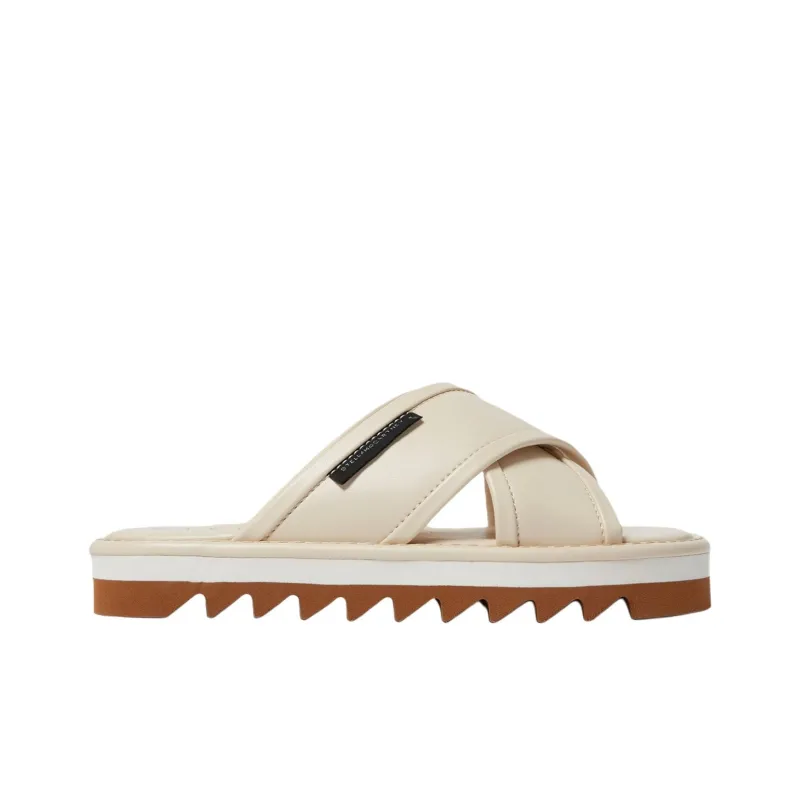 Stella McCartney Sneak Elyse Slide Slippers Women's Beige-1