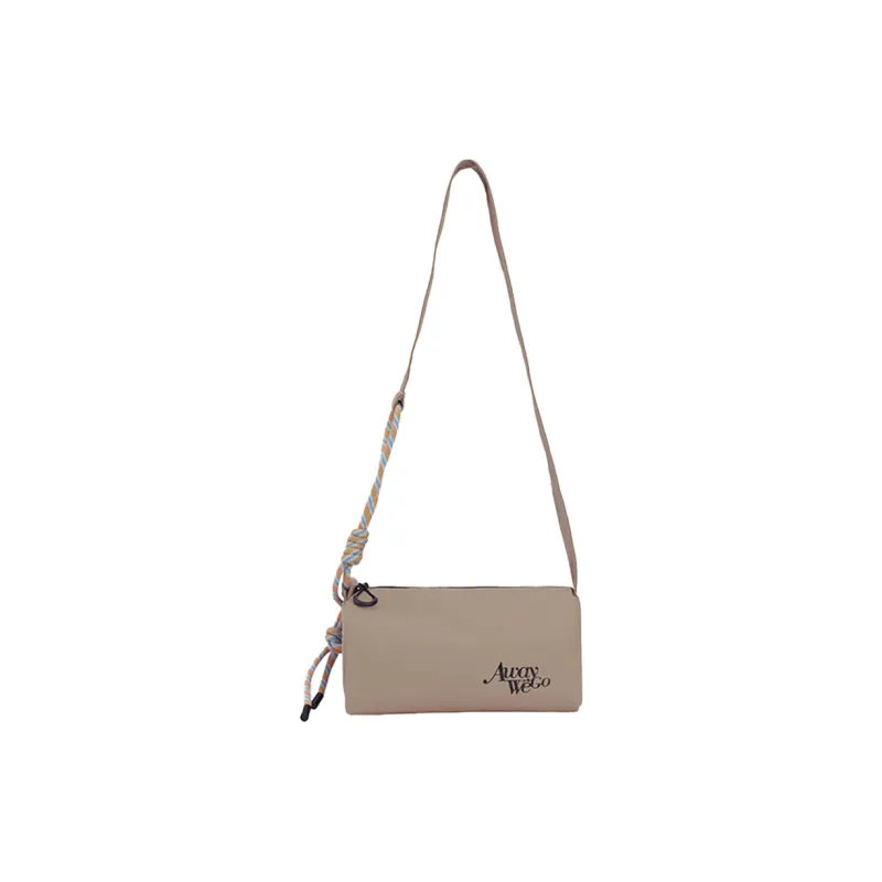 Subtle Fabric, PU Crossbody Bag Unisex Khaki/Blue/Green/Pale Green-1