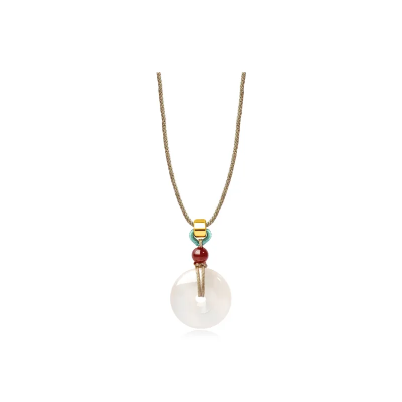 Emerald Chalcedony Necklaces Unisex-0