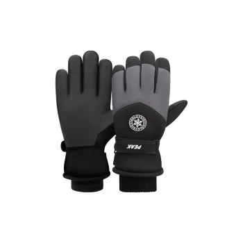 PEAK Polyester Sports Gloves Unisex Black Gray Blue White