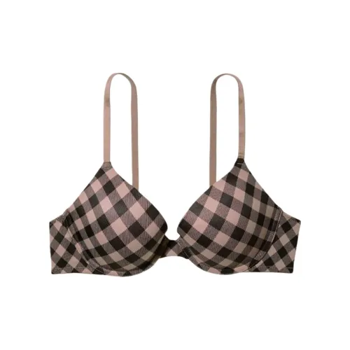 Victoria's Secret WEAR EVERYWHERE PINK Bra Women's Coffee Plaid