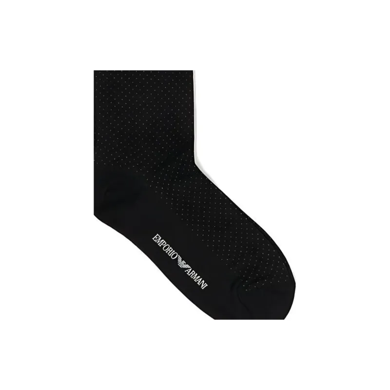 EMPORIO ARMANI SS23 Mid Calf Socks Women's Black-4