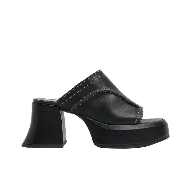 MIISTA Slide Slippers Women's Black-1