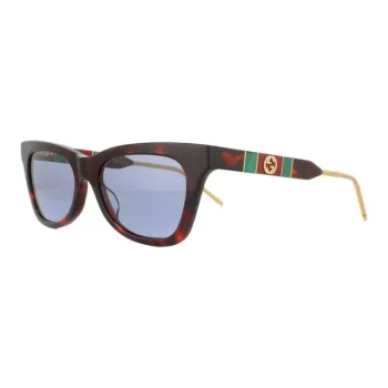 GUCCI Plastic Cat Eye Sunglasses Women's Brown