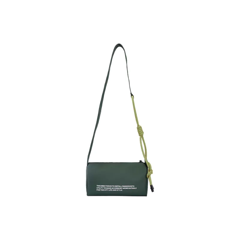 Subtle Fabric, PU Crossbody Bag Unisex Khaki/Blue/Green/Pale Green-25