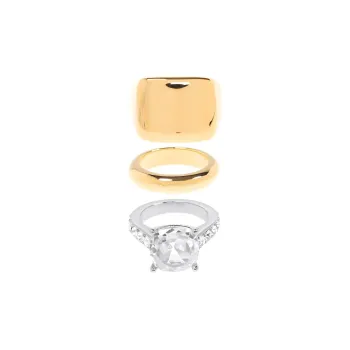 Balenciaga Set Of Three Mini Day Ring Set
