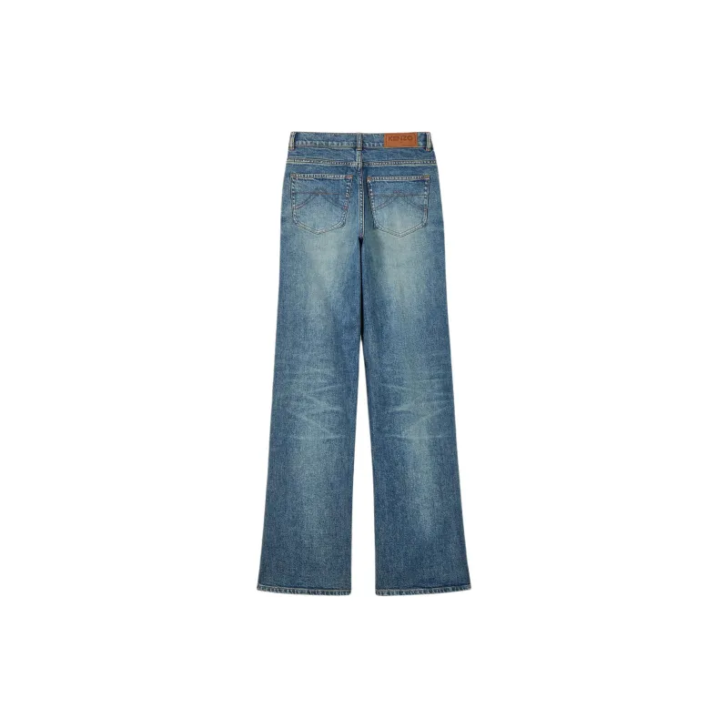 KENZO Ayame Wide Denim Jeans-1