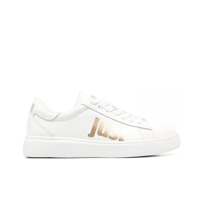 Just Cavalli Low-Top Skateboard Shoes Women's White-1