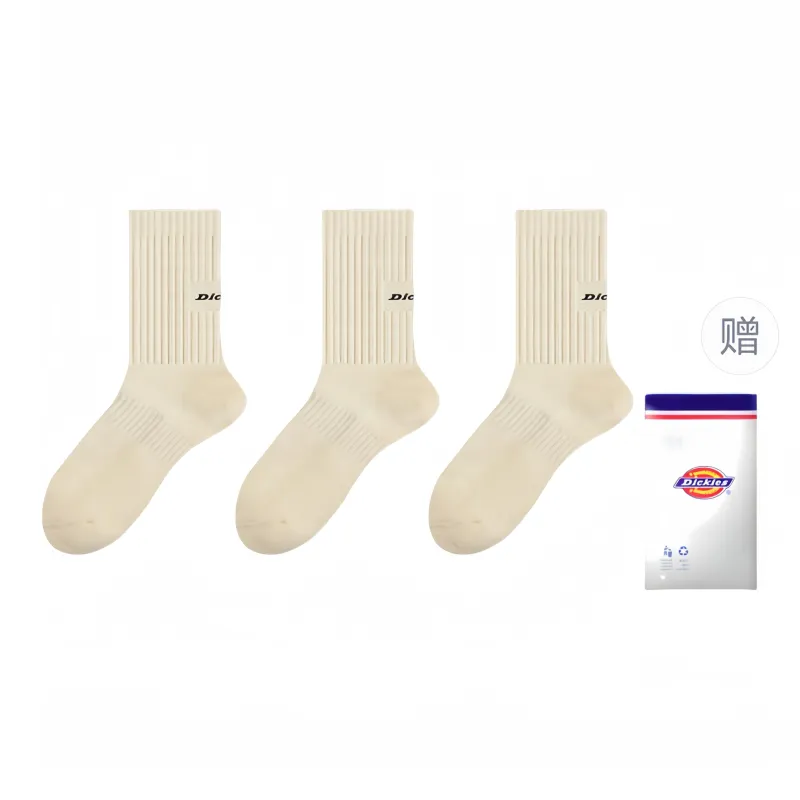 Dickies Moisture-Wicking Breathable Classic Solid Color Comfortable Fall And Winter Crew Socks Men's-71