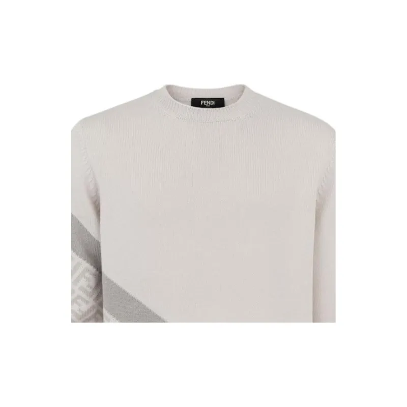 FENDI Sweaters Men White-3