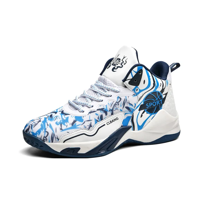 SOURCE Cushioning Anti Slip Wear Resistant Coverage Support Balance Impact Resistant Mid Top Basketball Shoes Unisex-10