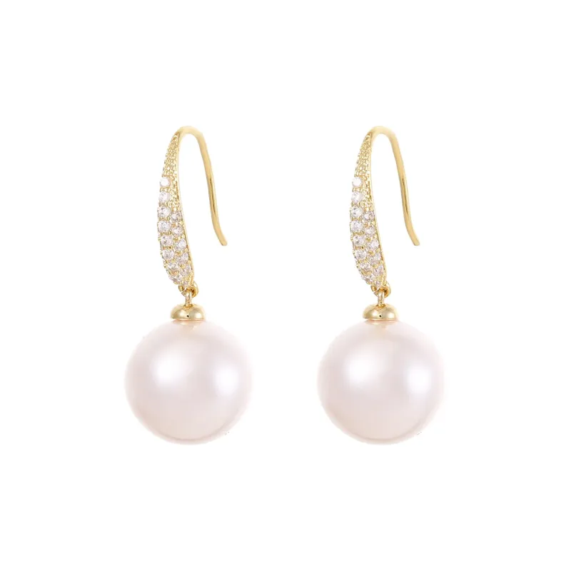 VIOLET Artificial Pearl Earrings Women's-0