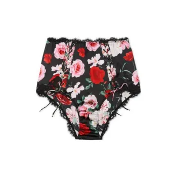 Victoria's Secret 24 Big Show Collection VERY SEXY Underpants Women's 1 Pack Black Background Floral Print