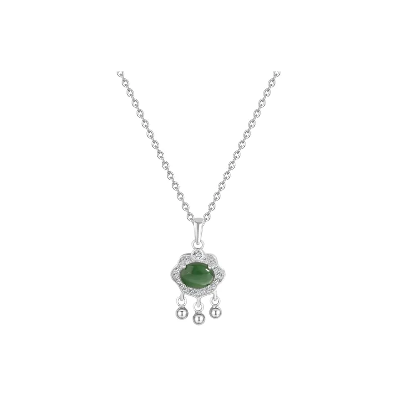 Emerald Glutinous Jade Jadeite Necklaces Women's-0