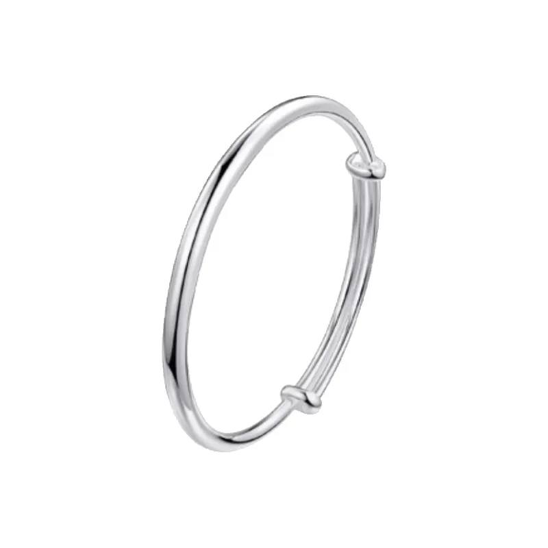 CHINA GOLD S999 Fine Silver Bangles Women's-4