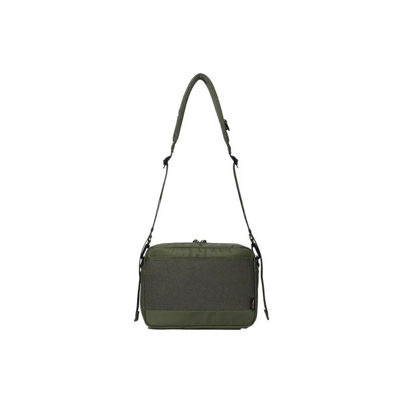 COVERNAT Nylon Shoulder Bag, Crossbody Bag Medium Size Unisex Khaki-2