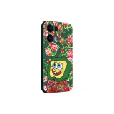Night Green-Sponge Floral Cotton Jacket