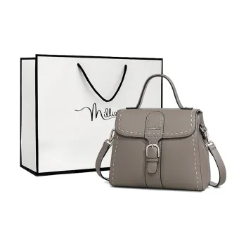 MILLIE'S Cow Leather Handbag, Underarm Shoulder Bag, Crossbody Bag, Small Square Bag Regular Women's Multicolor