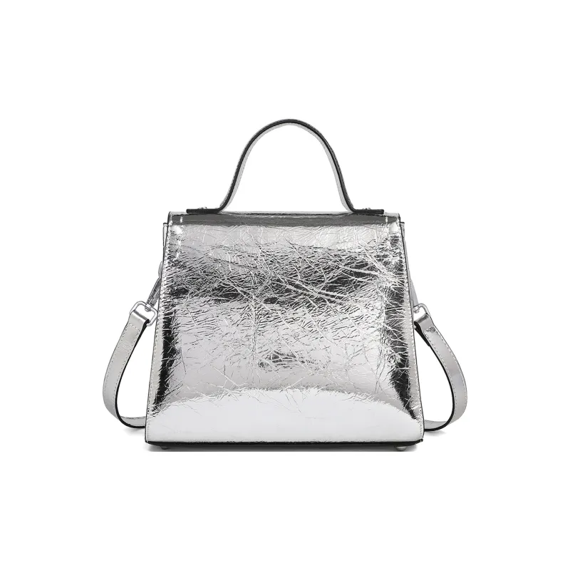 MILLIE'S Cow Leather Handbag, Underarm Shoulder Bag, Crossbody Bag, Small Square Bag Regular Women's Multicolor-19