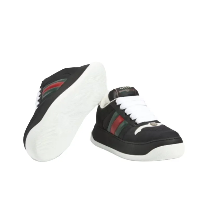 GUCCI Screener Low-Top Casual Shoes Men's Black-6