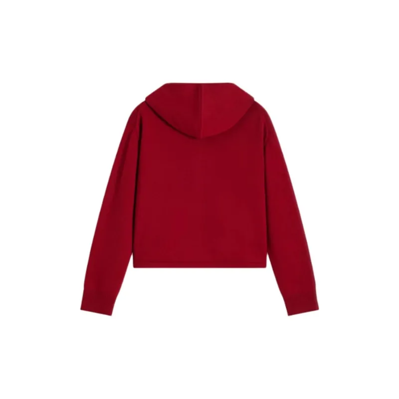 THEORY New Year Cashmere Sweater Women's Starburst Red-1