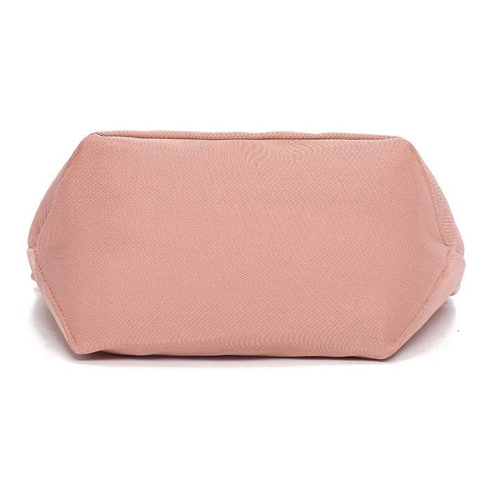 FIDO DIDO Oxford Crossbody Bag Small Size Women's Pink/Gray-4