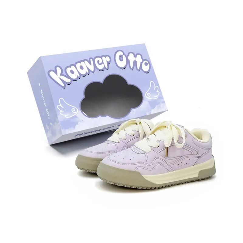 KAAVER OTTO Slip Resistant, Abrasion Resistant, Balance, Lightweight, Breathable Low Top Skateboard Shoes Women's Box-20