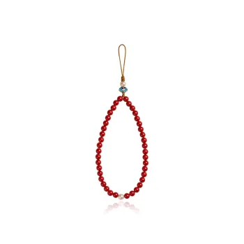 EADDA JEWELRY Reconstructed Cinnabar Keychain Unisex