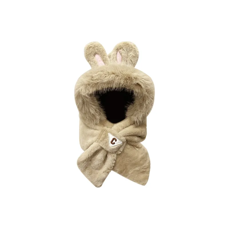 BANDICOOT Polyester Hoods & Plush Hats Women's White-2