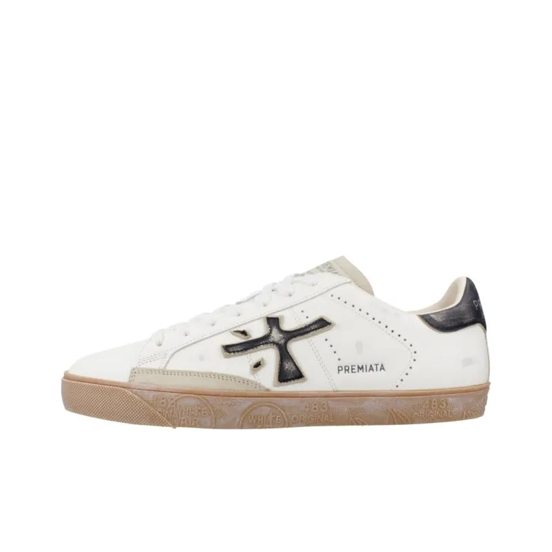 PREMIATA Steven Low-Top Skateboard Shoes Men's Beige-0