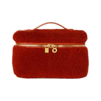 Loro Piana ExtraPocket Cotton Shoulder Bag Crossbody Bag Handbag Kids' Deep Red