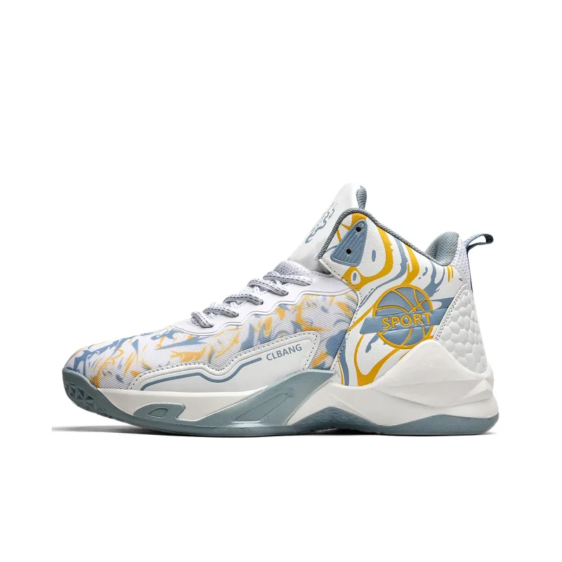 SOURCE Cushioning Anti Slip Wear Resistant Coverage Support Balance Impact Resistant Mid Top Basketball Shoes Unisex-5