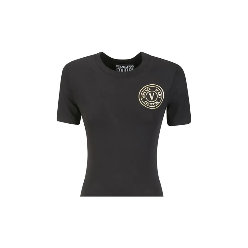 VERSACE JEANS COUTURE Logo-Printed Short-Sleeved Stretched Dress-5
