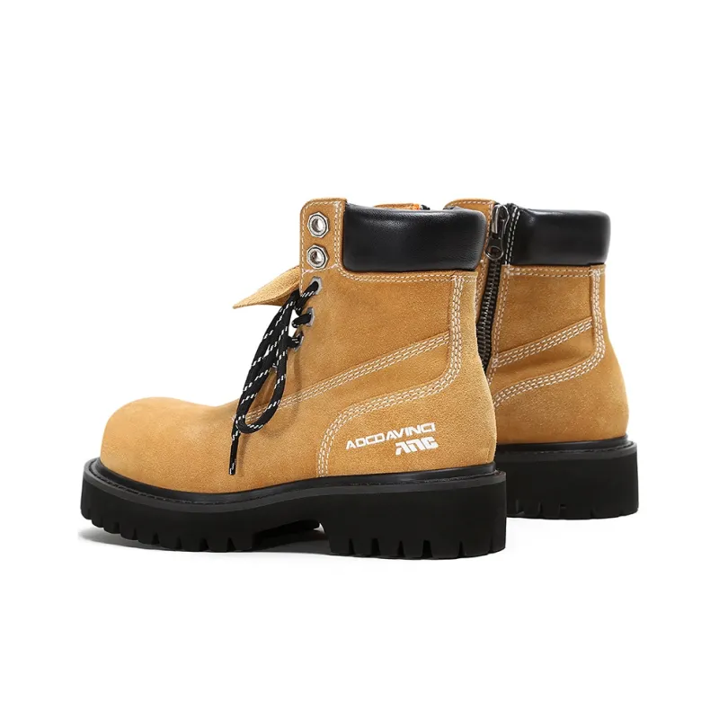 ADCDAVINCI Stardust Short Martin Boot 5cm Unisex Yellow-10
