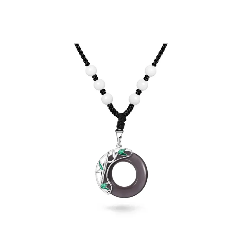 MAGICPOLE Glass Cat Eye Necklaces Unisex-0