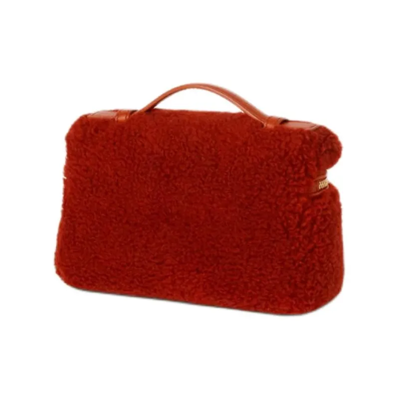 Loro Piana ExtraPocket Cotton Shoulder Bag Crossbody Bag Handbag Kids' Deep Red-1