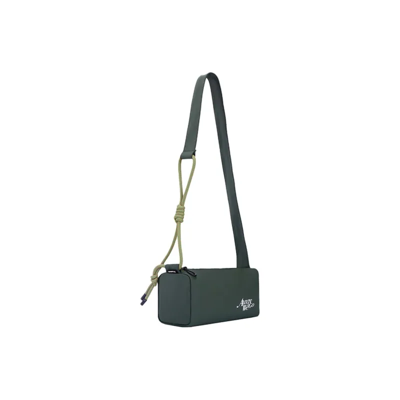 Subtle Fabric, PU Crossbody Bag Unisex Khaki/Blue/Green/Pale Green-23