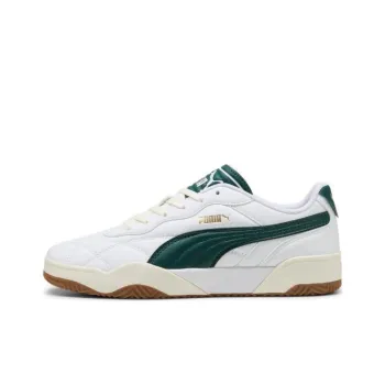 PUMA Tifosi Anti Slip Wear Resistant Low Top Skateboard Shoes Unisex White Green