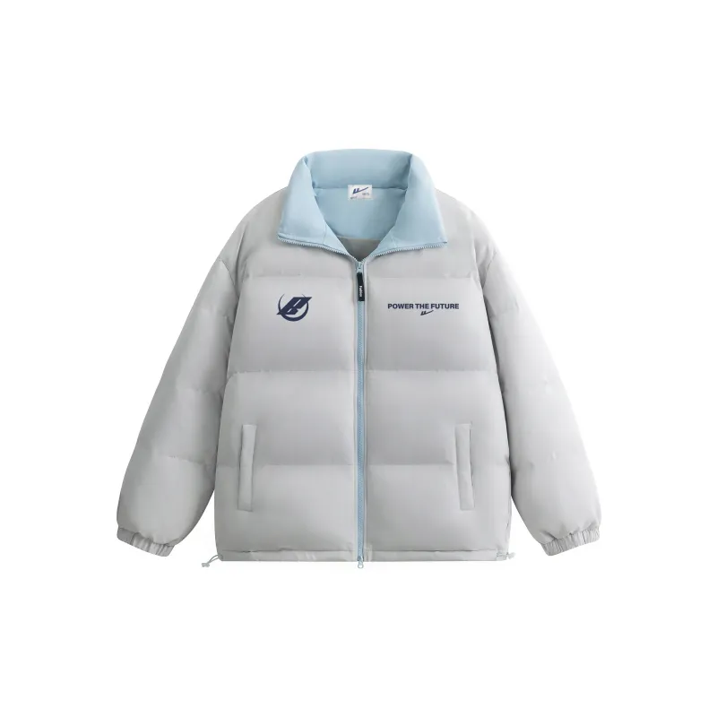 Warrior Ride The Wind Collection Open Ended Smile Collection Puffer Jacket Unisex-13