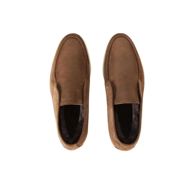 Loro Piana Open Walk Ankle Boots Men's Umber-3